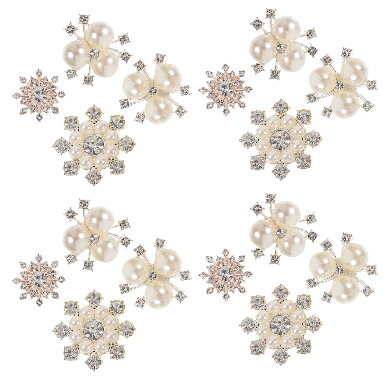 

40pcs Metal Embellishments Rhinestone Charms Delicate Charms Clothes Accessories Crafts DIY Charms