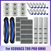 Fit For ECOVACS T80 PRO OMNI Robot Vacuum Cleaner Accessories Main Side Brush Hepa Filter Cloth Dust Bag Replacement Spare Parts