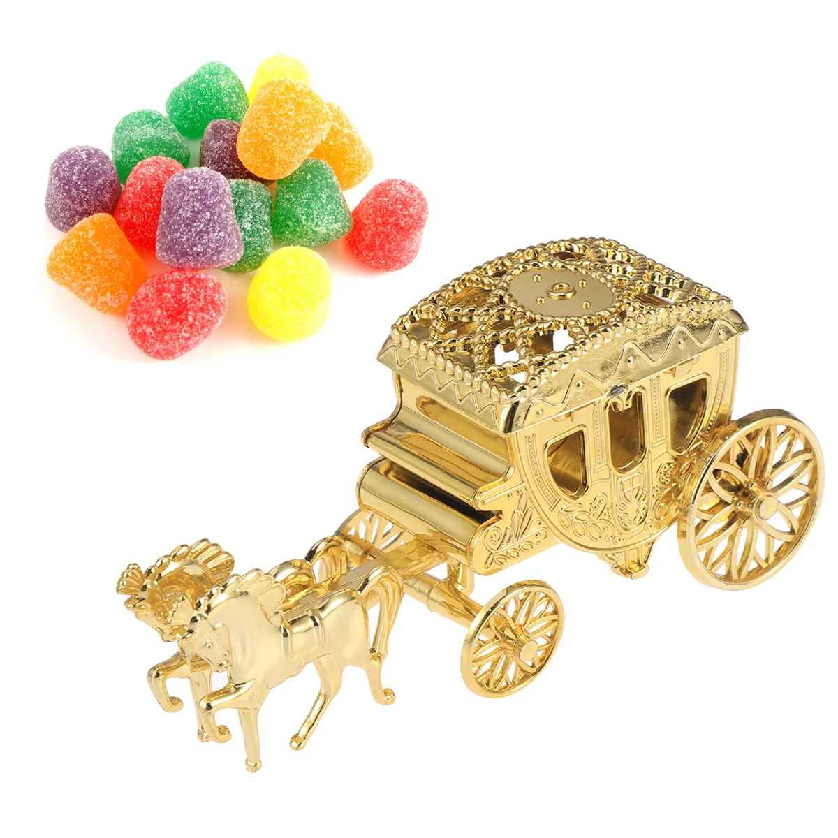 

Elegant Carriage Design Wedding Favor Boxes Gift Box for Bridal Shower Party Favors Chocolate Treats