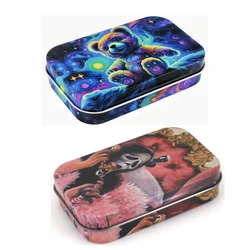 Hand Roll Tobacco Box Men's Portable Cigarette Accessories New Personality Horse Iron Flip Lid Cigarette Case 20 Cigar Box