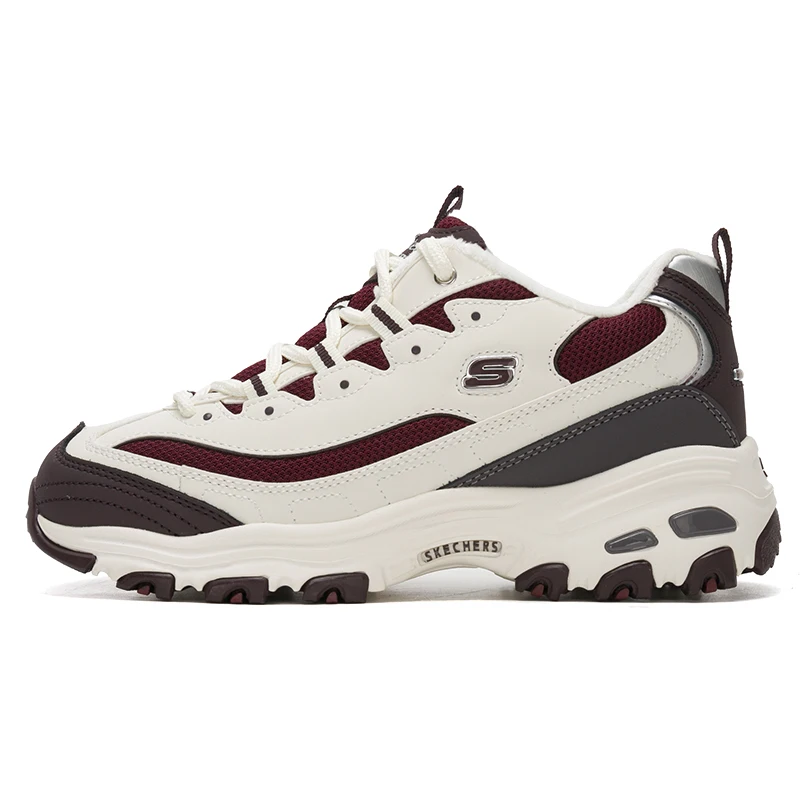 

Женская обувь Skechers, увеличивающая рост туфли для папы на толстой подошве с плюшевой подкладкой, теплая хлопковая обувь, повседневная обувь, туфли с пандой 896268-Ntmt