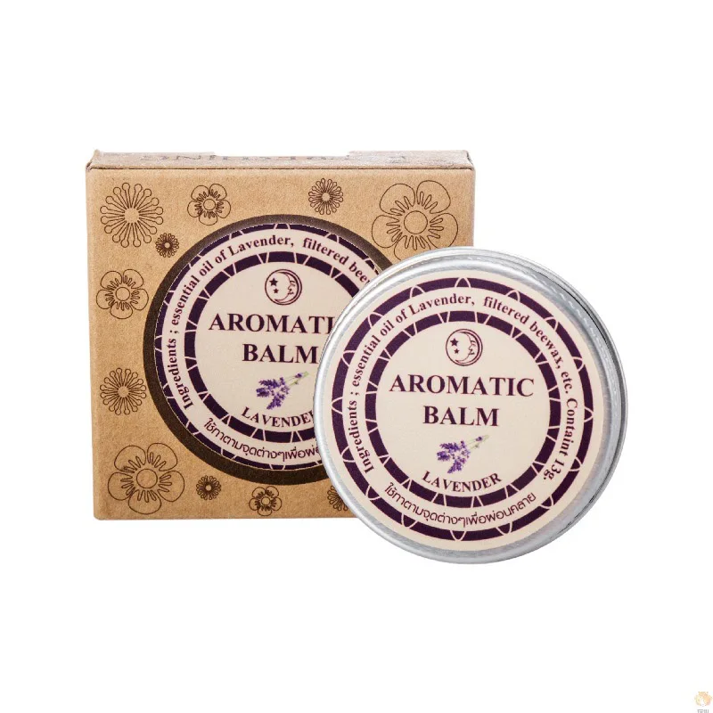 Lavender Aromatherapy Balm 15g Stress Relief Sleep Soothing Cream Essential Oil Insomnia Care for Women Men