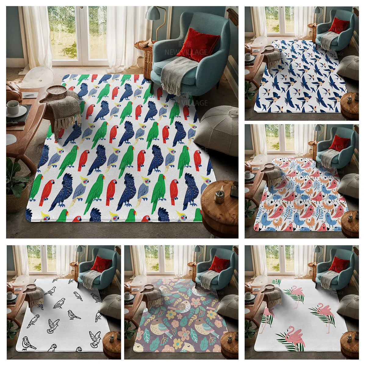 House entrance carpet Home door mat Room Bath Foot bathroom non-slip Kitchen water absorption rugs Modern Nordic cute animal