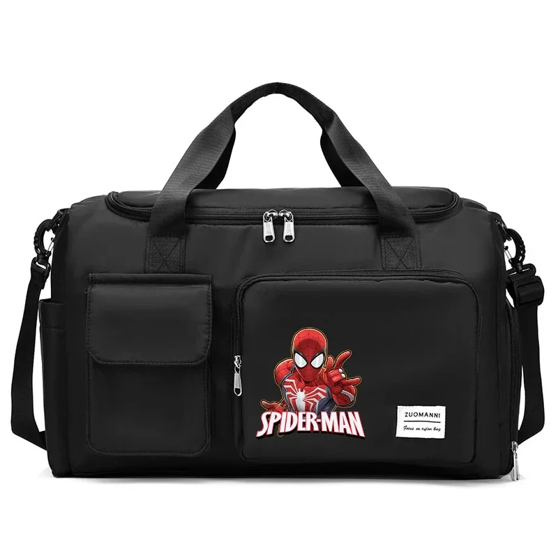 Spiderman Men Women Carry on Travel Bag Gym Weekend Duffle Bag with Shoe Compartment Sport Fitness Hand Case Marvel Disney Gifts