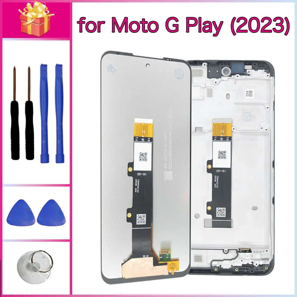 Tela LCD de 6.5 polegadas para Motorola Moto G Play 2023, Display LCD com Touch Screen e Digitalizador para Moto G Play 2023 XT227
