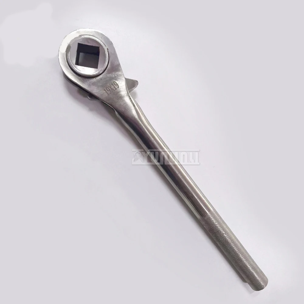 13-27mmstainless Steel Quick Two-Way Square Ratchet Handel Wrench Non-slip Spanner Car Repair Tool