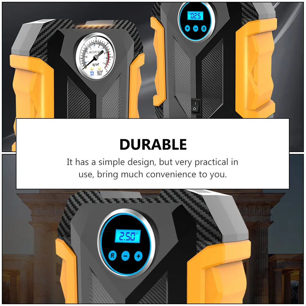 

1Pcs 12V Portable Electric Air Pump Mini Tire Inflator Digital Display Vehicle Tire Compressor for Car Bicycle Motorcycle Airbed