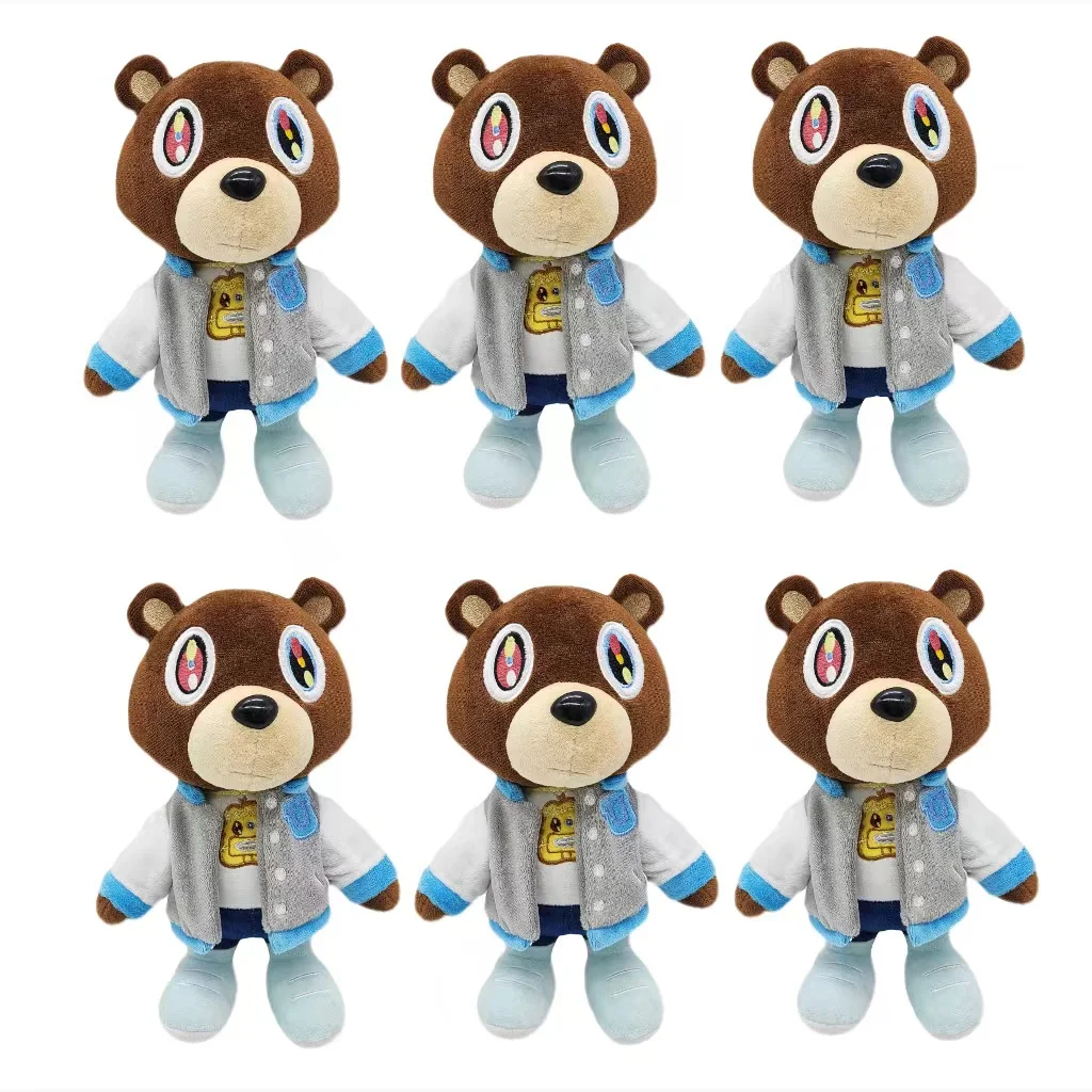 

Kawaii Kanye Dropout Bear плюшевый мишка плюшевые игрушки Kanye West Выпускной мягкий декор для дома и комнаты подарок на день рождения 26 см