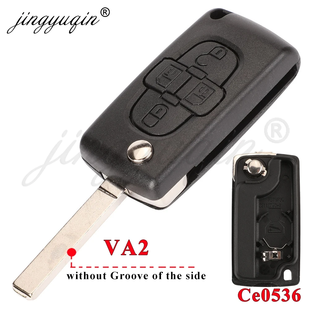 

Jingyuqin X1 X5 Дистанционный автомобильный ключ Floding Fob Для Peugeot 1007 Для Citron CE0523 Чехол для дистанционного ключа VA2/HCA CE0536