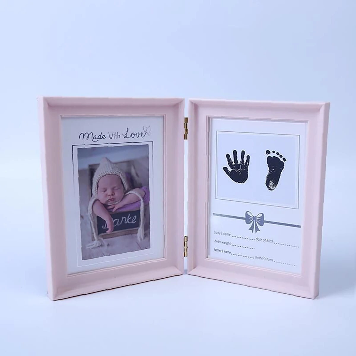 Commemorative frame Baby one month one hundred days old hand footprints one year old birthday commemorative custom photo frame