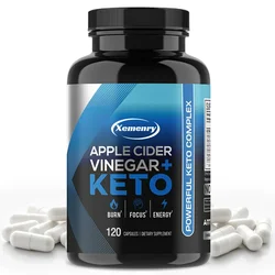 Apple Cider Vinegar + Keto Capsules - Weight Management, Fat Burning, Detoxification, Metabolism, Appetite Suppression