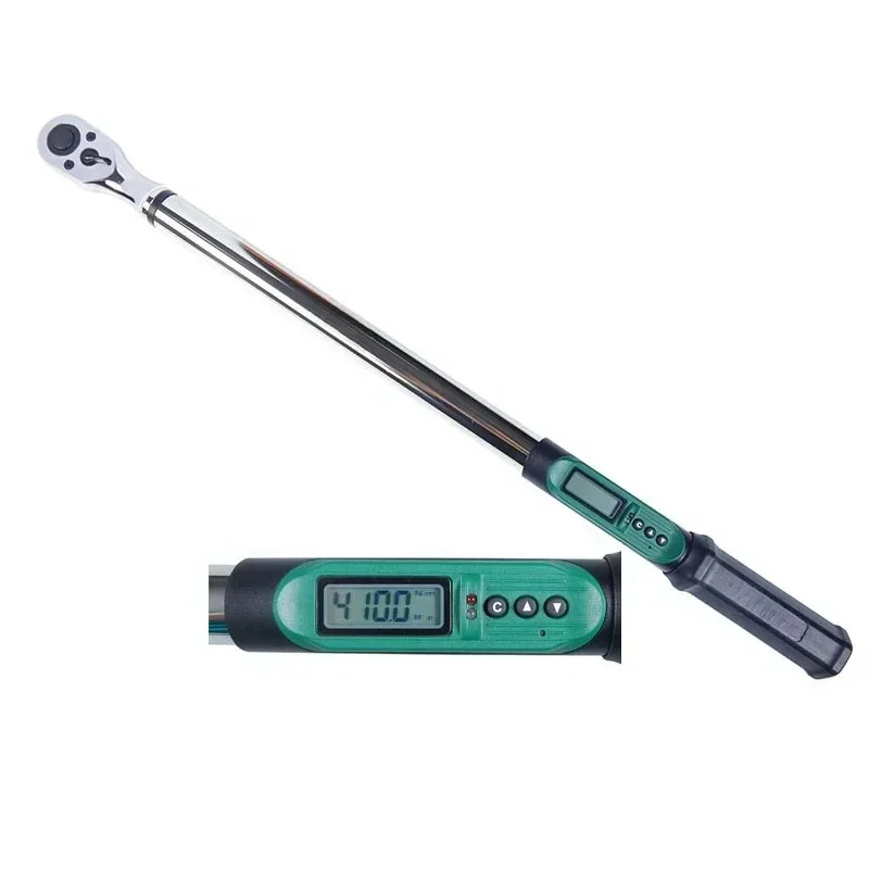 Reversible Quick Release Ratchet Head 1/2 Inch 410Nm Adjustable Torque Wrench Digital