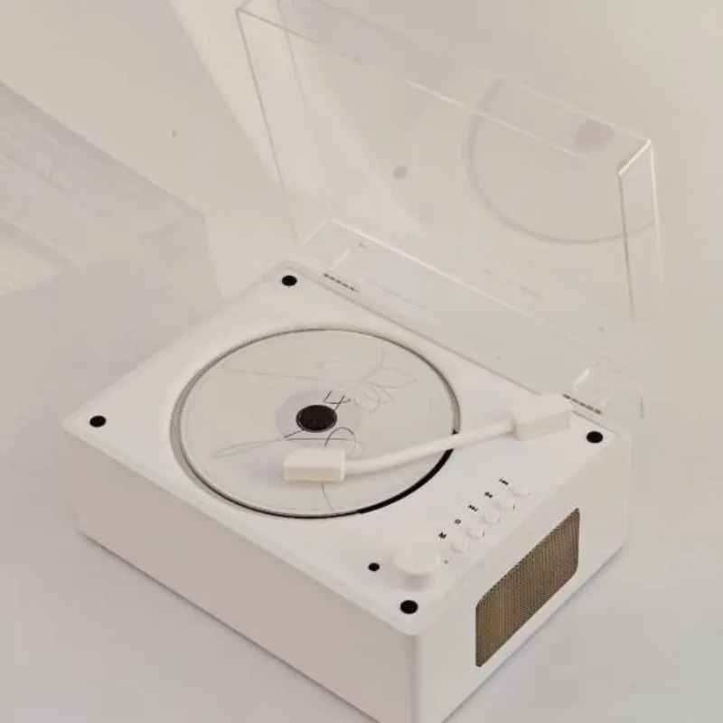 

Ретро CD-плеер с Bluetooth-колонкой, портативный проигрыватель компакт-дисков, зарядка, домашняя аудиосистема, LD, трансграничная продажа