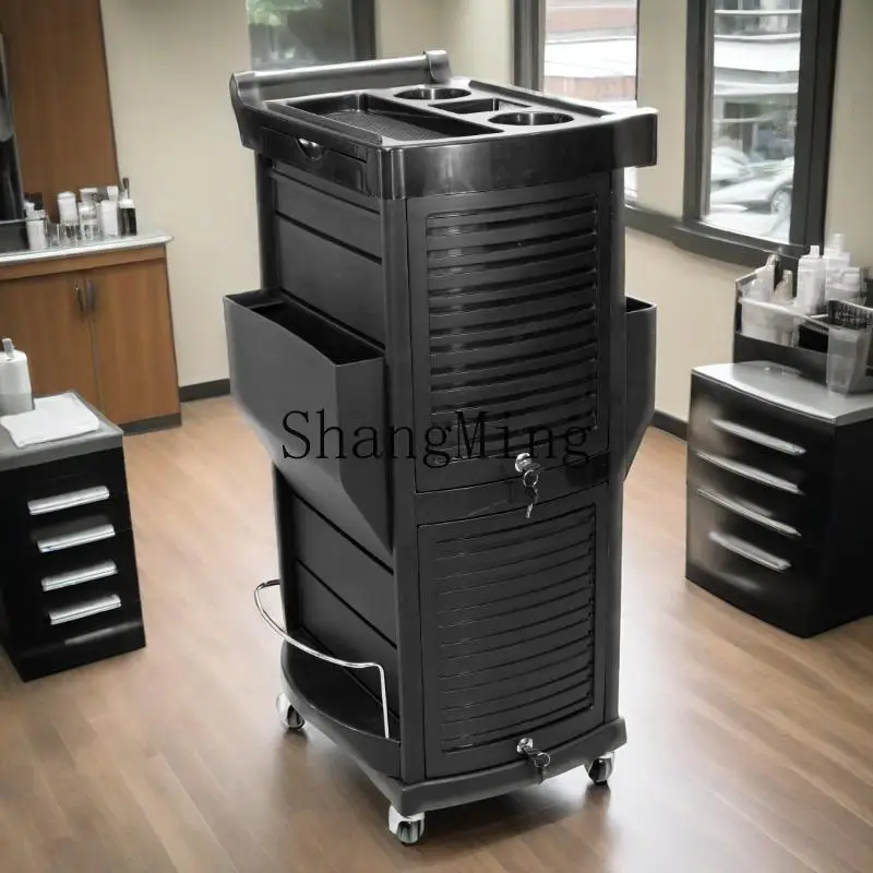 

SM Hair Salon Multi Decker Car with Door Lock Hairdressing Tool Car Barber Shop Perm Dyeing Salon Tool Cabinet