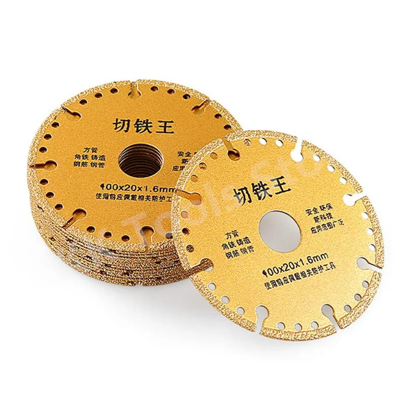 100mm Diamond Metal Saw Blade Brazing  Angle Grinder Disk Cut Off Wheel Tool Iron Rebar Stainless Steel Cutting Discs Tool