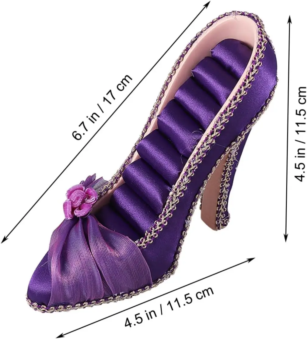 Purple Flowers Sofa Necklace Mannequin Display Stand High-heeled Shoes Dress Fishtail Skirt Jewelry Stand Holder Velvet Luxury