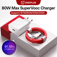 Original OnePlus Supervooc 80W Type A Power Adapter Fast Charger OnePlus 13R 10 Pro 9 8 7 Nord 5 CE5 4 Pad 3 2 USB Type C Cable