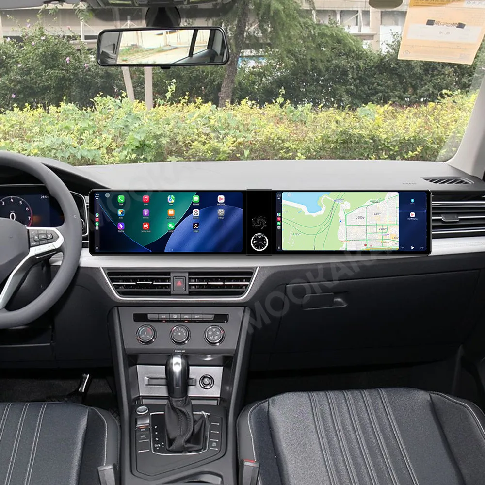 

Android Car Radio For Volkswagen Tiguan L 2023-2025 24.6" Dual Screen Stereo Multimedia GPS Carplay Co-pilot Passenger Head Unit