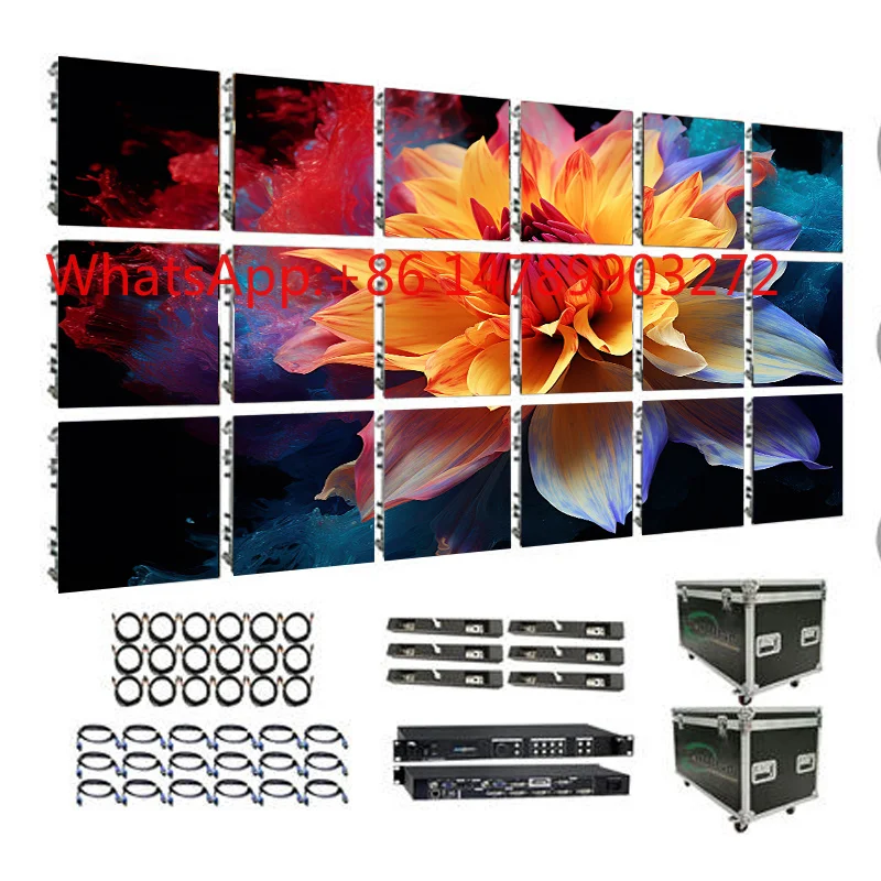 P3.91 IP67 Waterproof LED Video Wall Lightweight High Resolution Outdoor Rental Display Screen