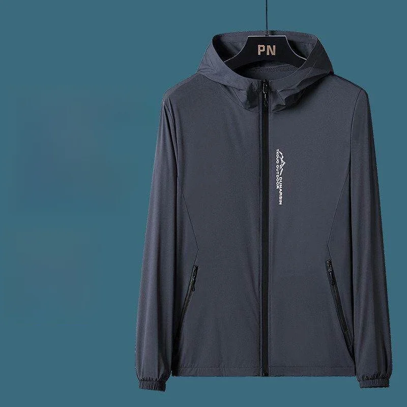 Lightweight Breathable Ice Silk Sun Protection Clothing for Men Summer Outdoor Fishing Cycling Jacket Couple Style Hoodie