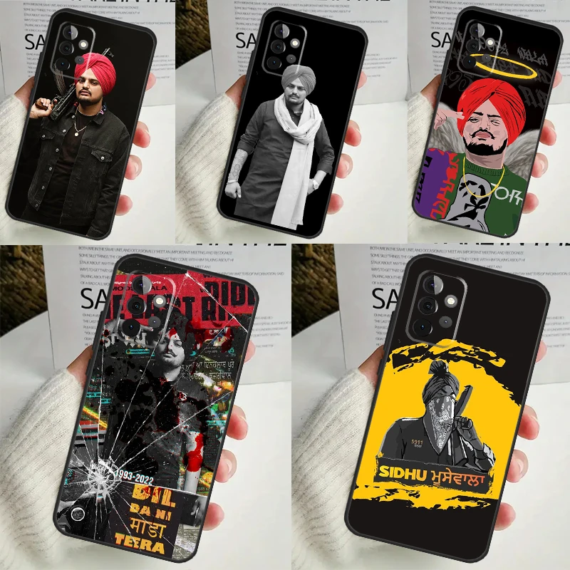 Funda de rapero indio Sidhu Moose Wala para Samsung Galaxy A34, A35, A14, A15, A25, A53, A33, A13, A52, A32, A12, A51, A71, A54, A55