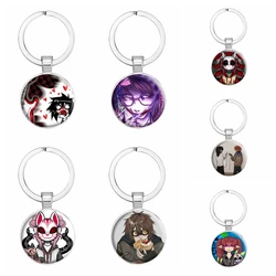 Horror Game Creepypasta Keychain Ticci Toby Game Character Anime Key Chain Bag Decor KeyRing Accessories Fans Gifts