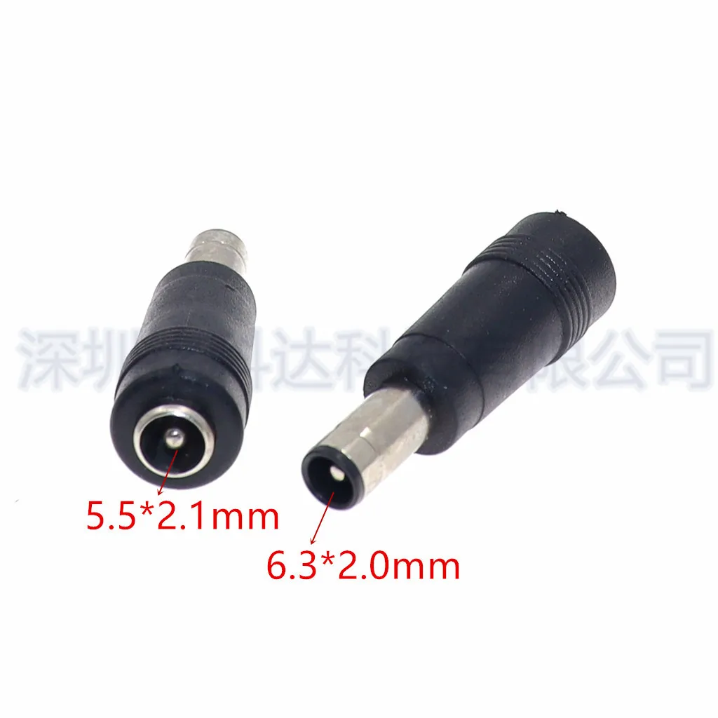 For DC adapter 5.5 * 2.1 to 6.3 * 2.0 with pin RV520 RV515 Samsung power adapter plug