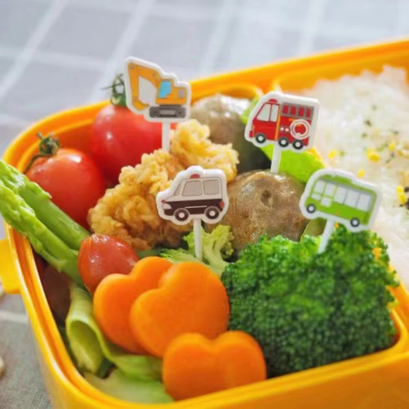 Cute Zoo Children Fruit Fork Fruit Stick Creative Elephant Tiger Rabbit Cartoon Bento Stick