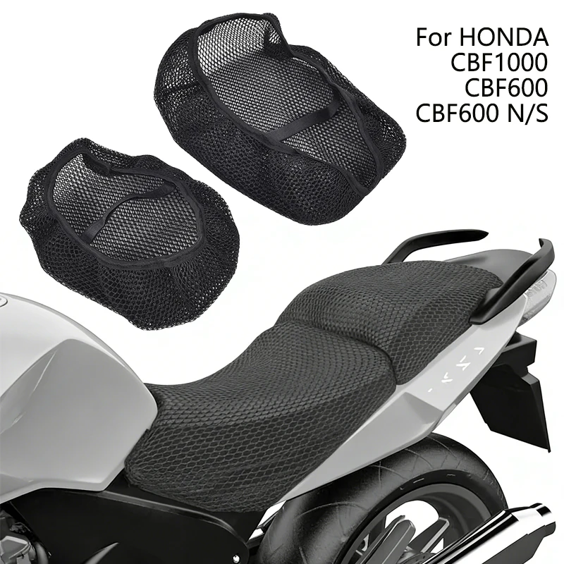 

Motorcycle 3D Mesh Seat Cover Breathable Heat Insulation Seat Cushion Net Covers For Honda CBF600 CBF1000 Motorcycle Accessories