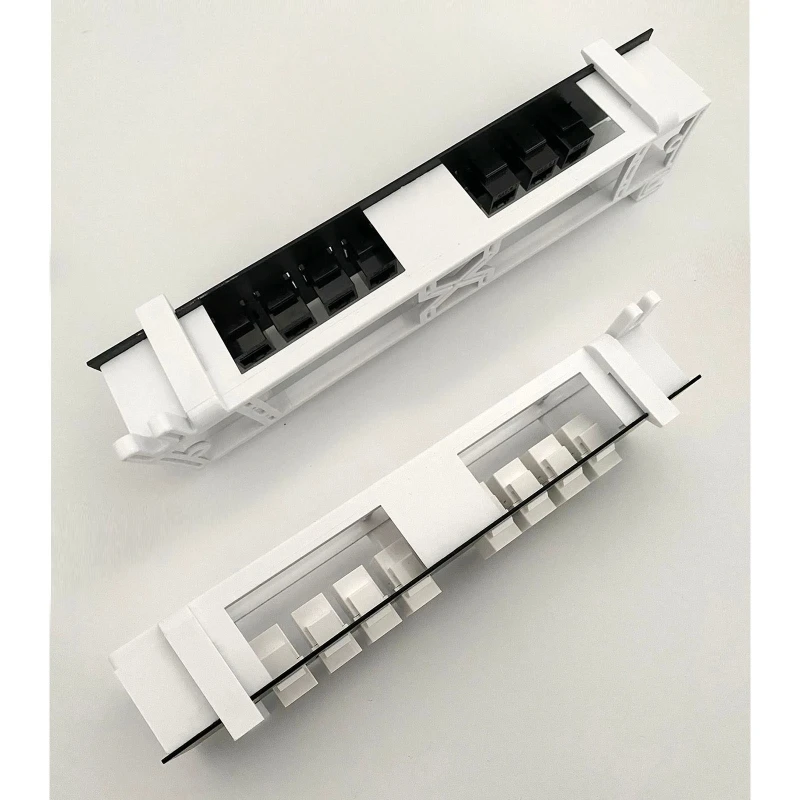 8-Port-Cat6-Netzwerk-Patchpanel mit Wandhalterung, RJ45-Keystone-Netzwerk