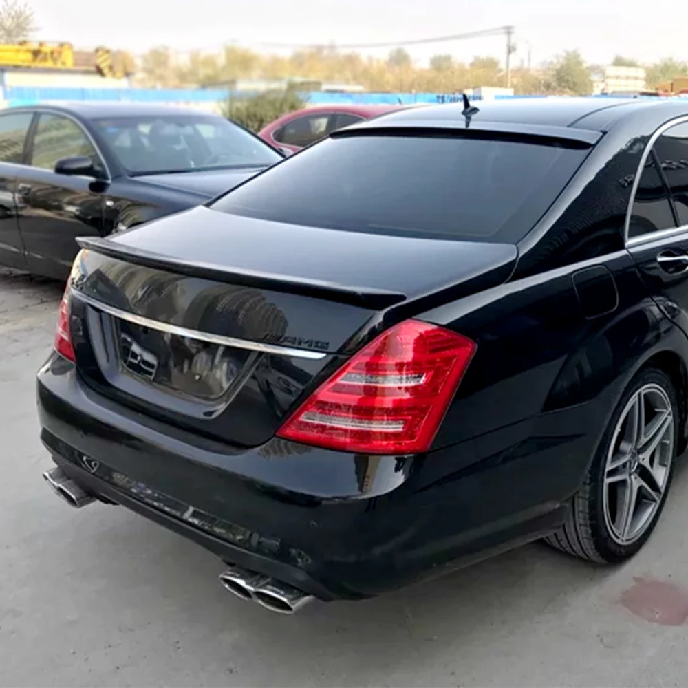 

Rear Trunk Lid Boot Ducktail Lip Car Spoiler Wings For Mercedes Benz S Class S320 S400 S420 S450 S600 W221 Exterior Accessories