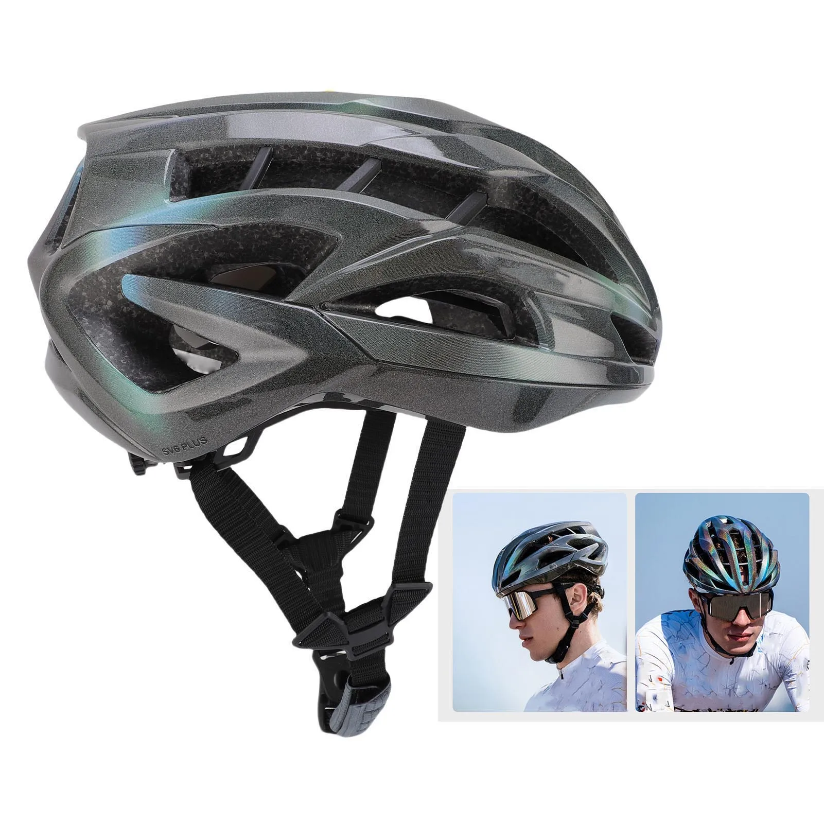 

Cycling Helmet Lightweight Shock Absorbing Breathable Road Bike Helmet for Men Women Dreamy Aurora Color Bike Helmet