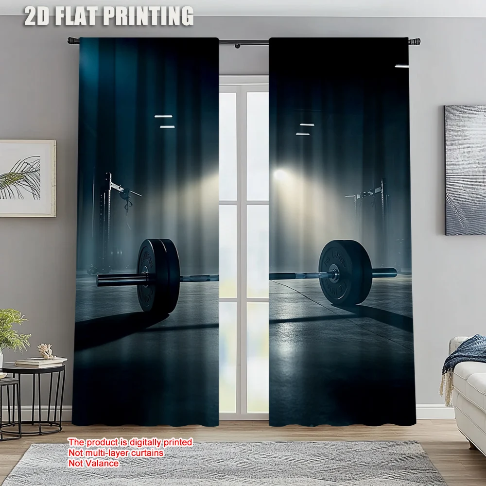 

2pc, Drapes Gym Dumbbell Protecting Privacy summer party decorations Use for Hotel decoration