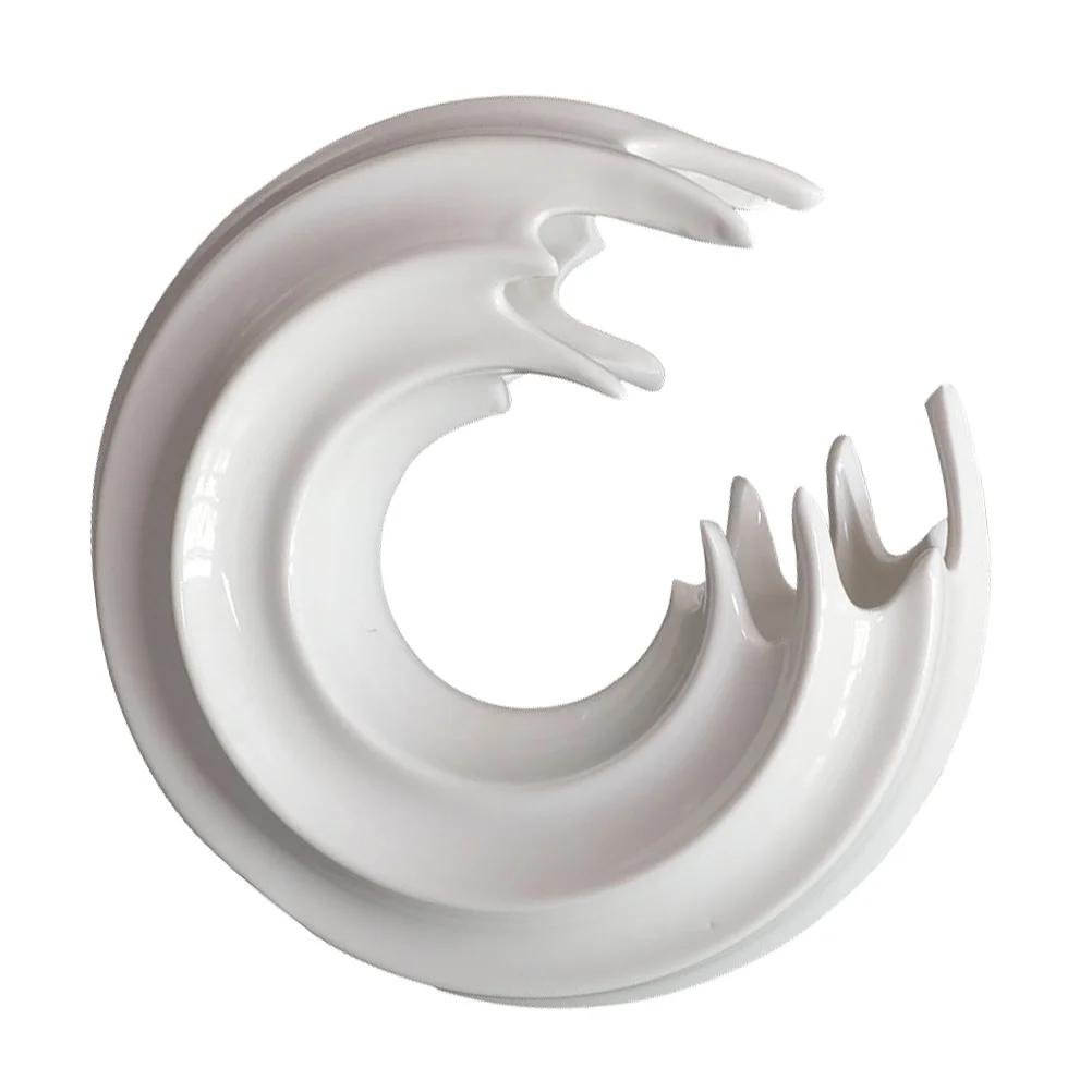 

1Pcs Ceramic Flower Vase White High Temperature Fired Creative Vase Home Decoration Photo Props Pottery Ornament