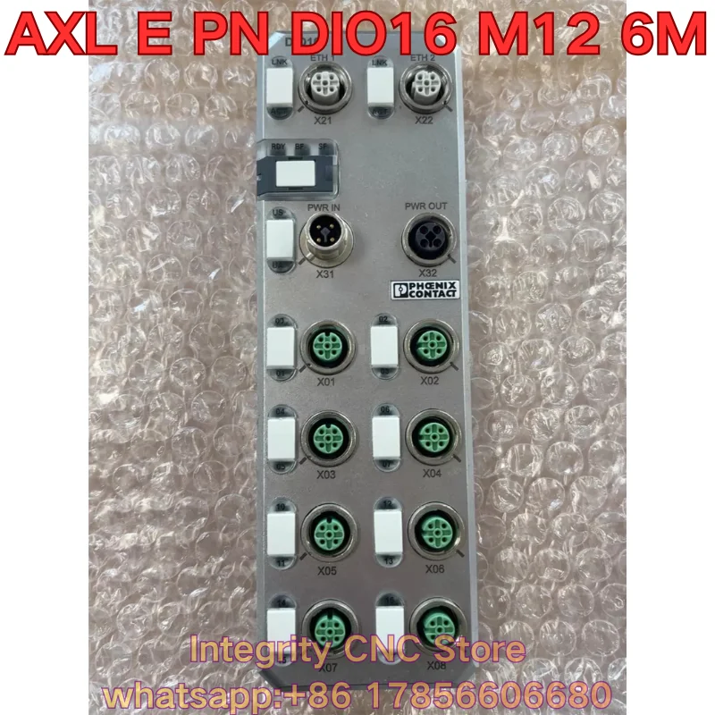 Second-hand AXL E PN DIO16 M12 6M PLC module 2701517 functional test is normal