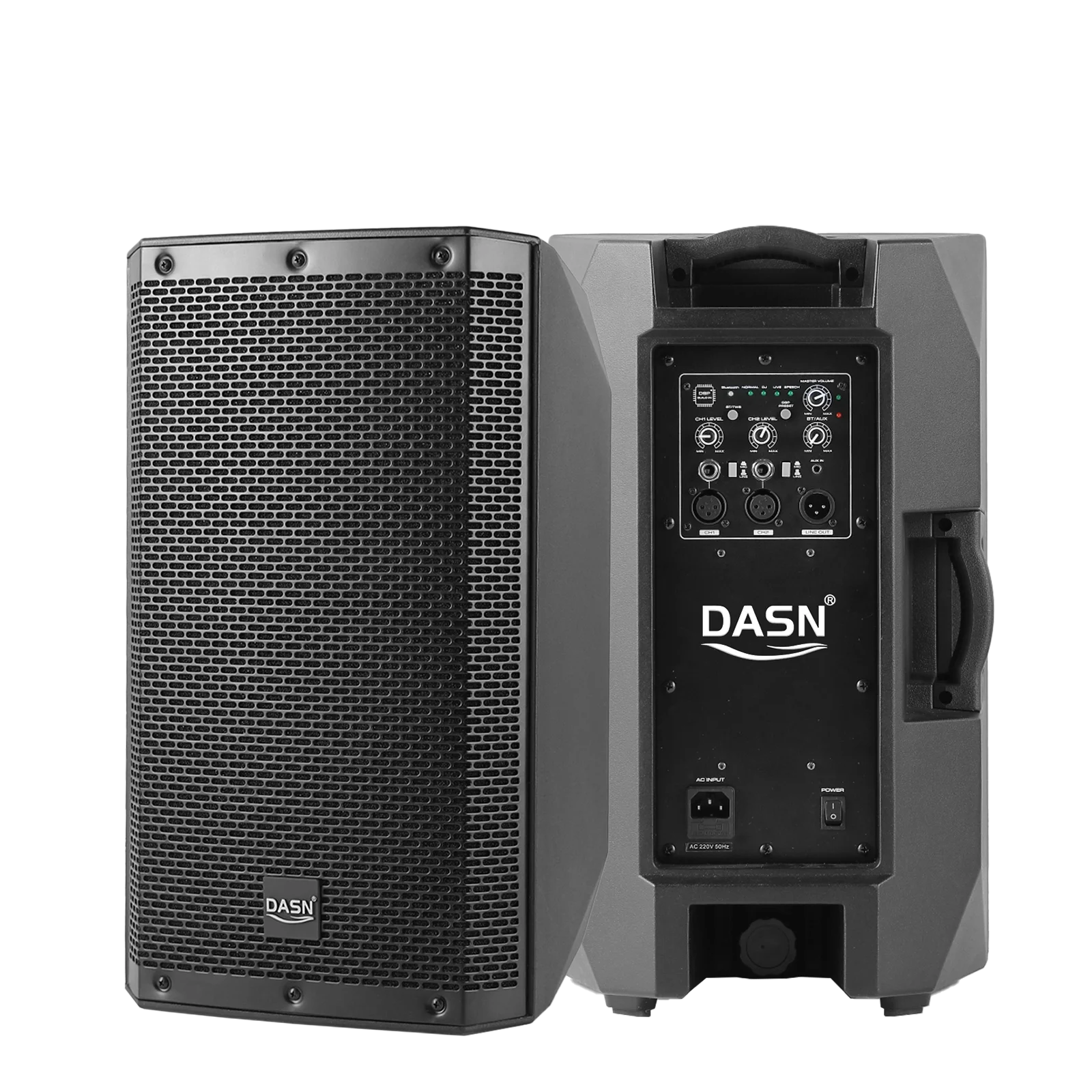 

DASN SCA8DF 8 Inch 200W RMS DSP Outdoor DJ Stage Home Theatre Active Plastic Full Frequency Speaker Audio System Sound