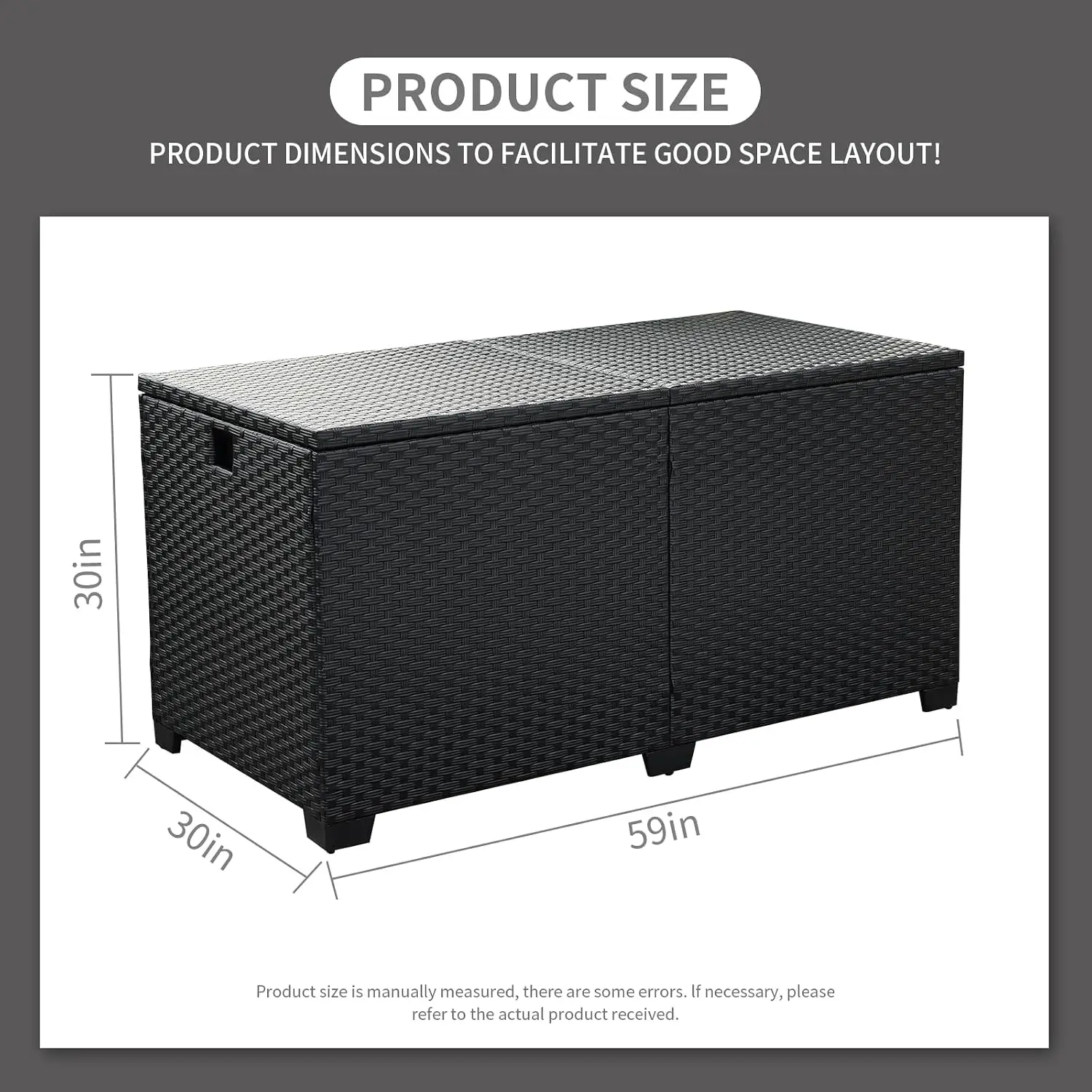 180 Gallon Outdoor Storage Box Large Patio Storages Bin with Waterproof Lining Bag Deck Storage Box and Cushion Storages