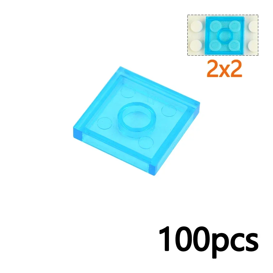 DlY Transparent Smooth Brick Creative Toy Assemble Figures