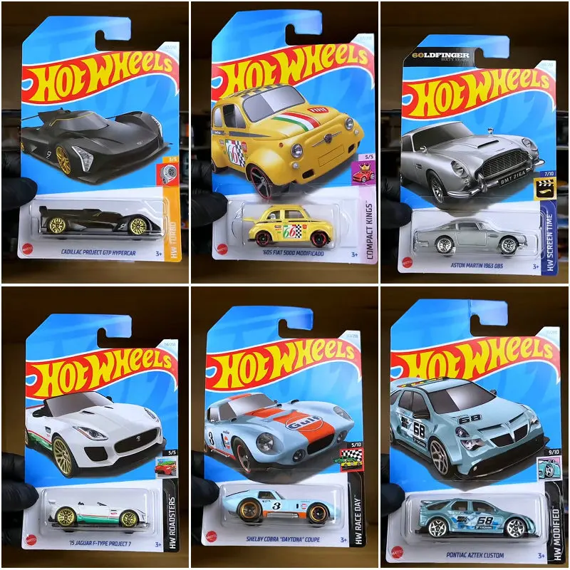 2024E Hot Wheels Alloy Sports Car Children's Track Cadillac Bay Shelby Aston Martin 24D