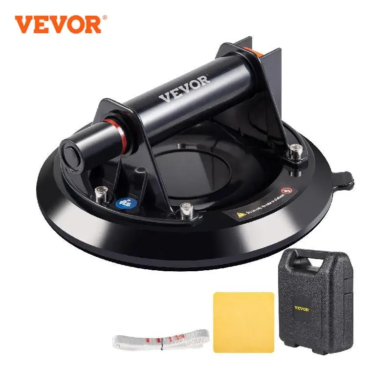 VEVOR 8 Inch Vacuum Suction Cup 100 kg Heavy-Duty Hand-Held Lifter For Moving Large Granite Tile and Replacing Windows & Doors