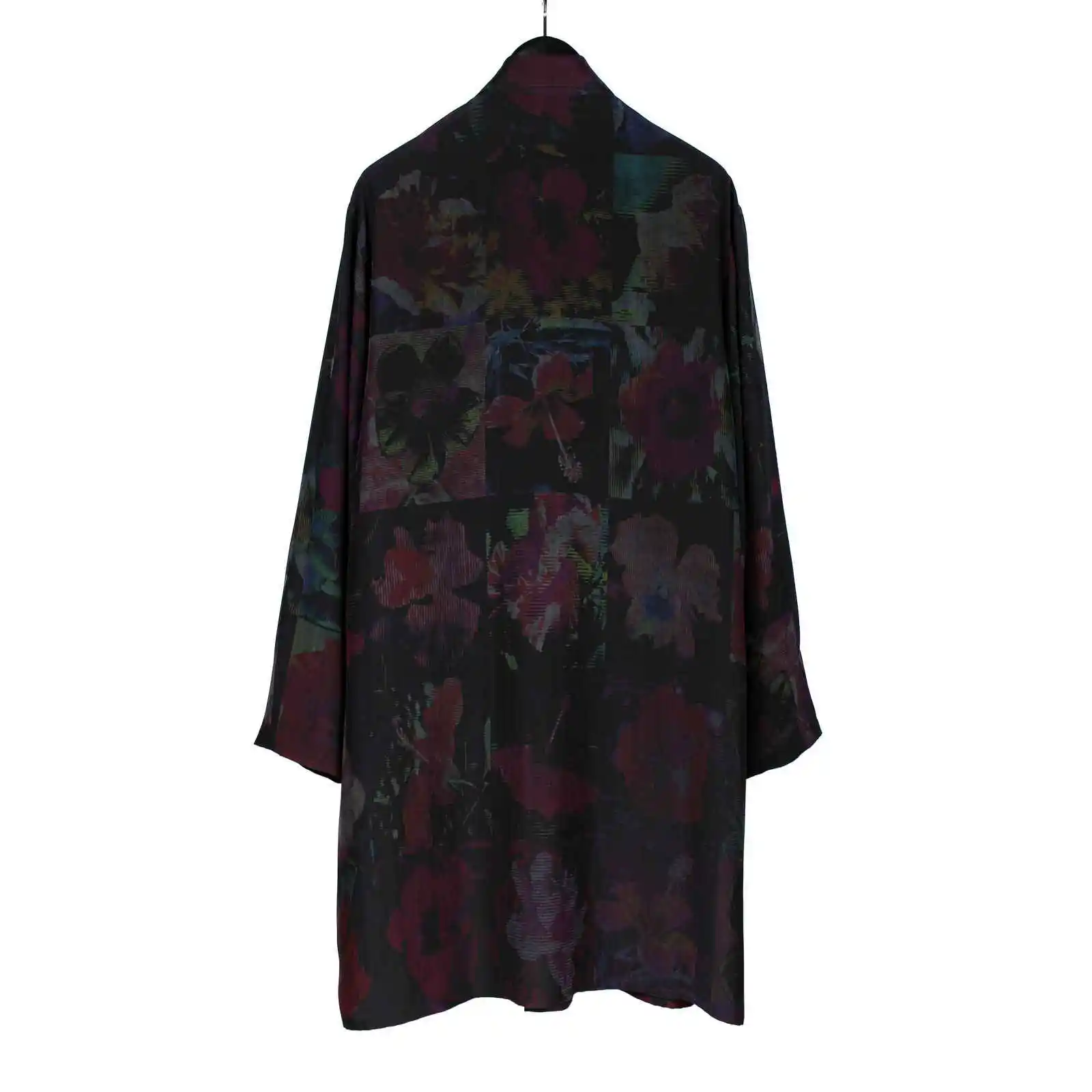 

TOP-YAMAMOTO оригинальный дизайн мужской шелковый галстук темной тематики и свободная рубашка из тутового шелка