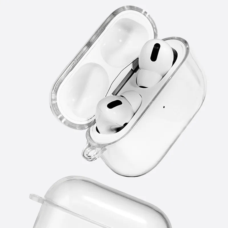 Apple-funda para auriculares Bluetooth de tercera generación, carcasa suave, Material transparente, funda anticaída para Airpods Pro