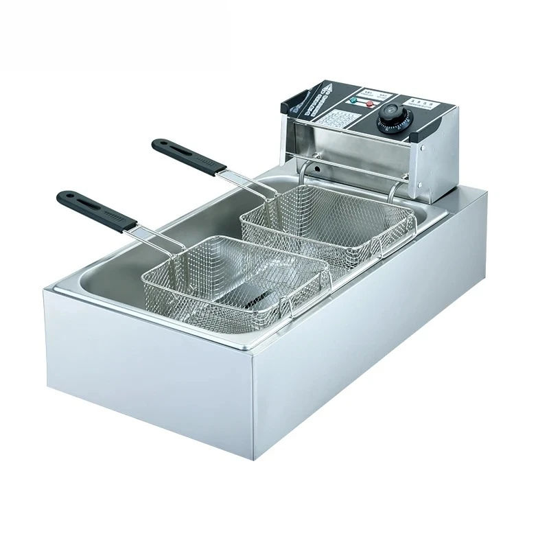 12L Machine Fryer Commercial Household Stainless Steel Double High Quality Electric Deep Fryers