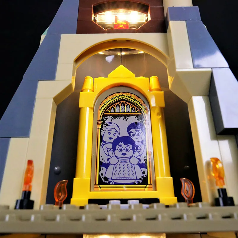 Kit d'éclairage LED pour château de Poudlard LEGO 76454, la tour principale, cadeau de noël (blocs de construction non inclus, Kits de briques, ensembles de modèles)