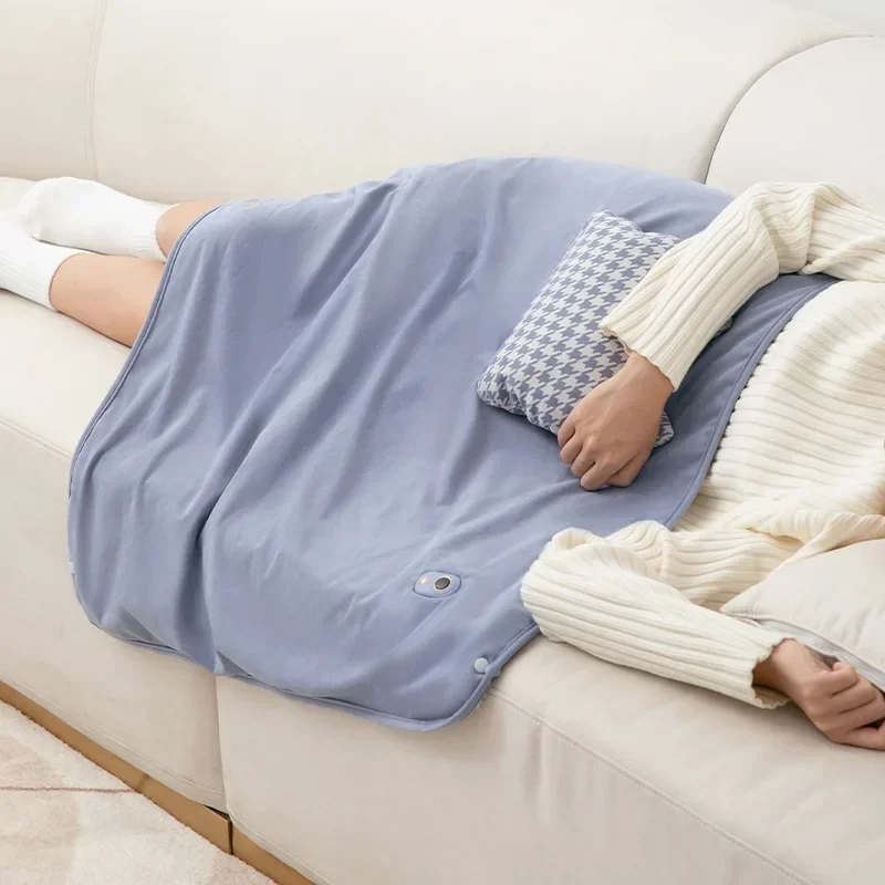 

Электрическое одеяло без сердца, теплое одноножное флисовое офисное осенне-зимнее одеяло с интеллектуальным подогревом