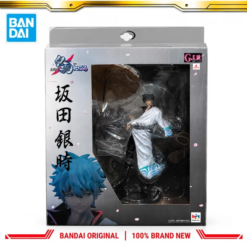 In Stock Bandai Original Megahouse Gintama Sakata Gintoki Action Figure Model Doll Brand New Boxed Anime Characters Toys Model