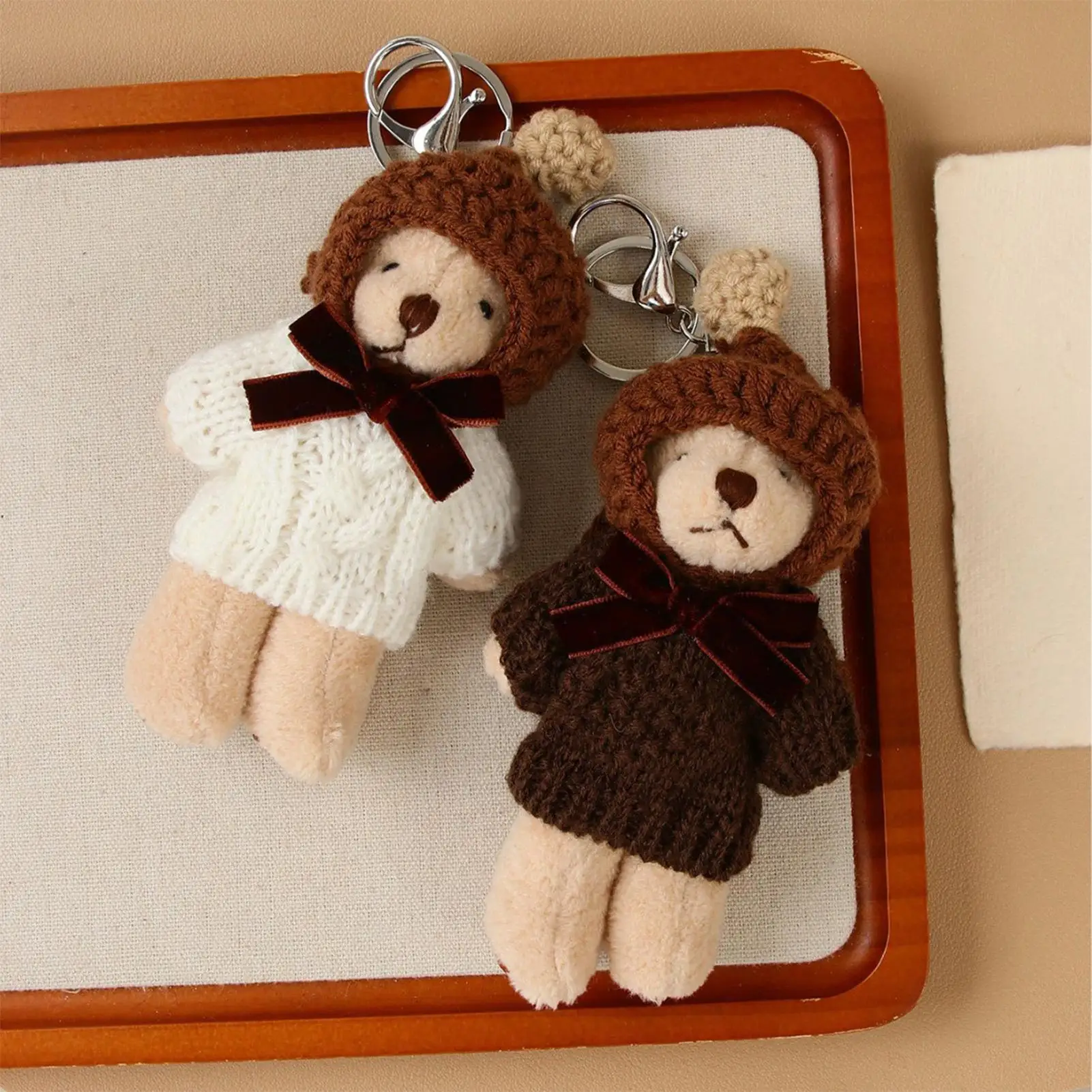 

Cute Bag Charms Adorable Fashion Backpack Ornaments Bear Bag Charm For Purse Wallet Pocket Home Office Travel Birthday Daughter