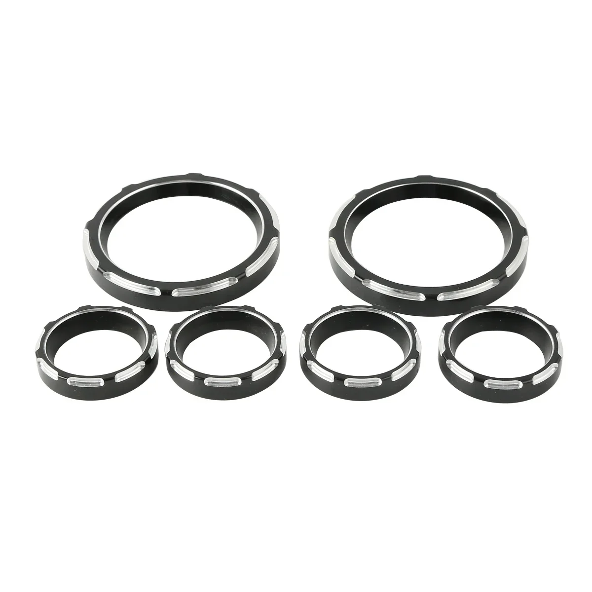 Per Harley Touring 1996-2013 FLHTC FLTR Electra Street Trike Glide Burst moto 4 "tachimetro 2" Gauge Bezel Kit