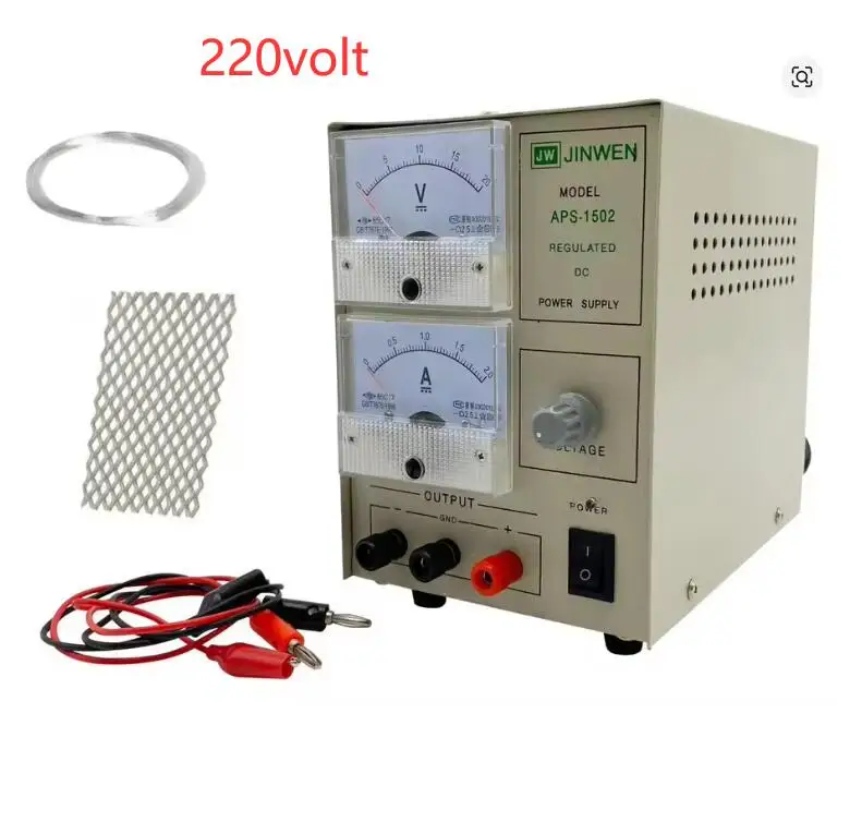 1502 Sieraden Galvaniseren Machine Vergulden Machine 2A Plater Galvaniseren Kit met Verstelbare Spanning