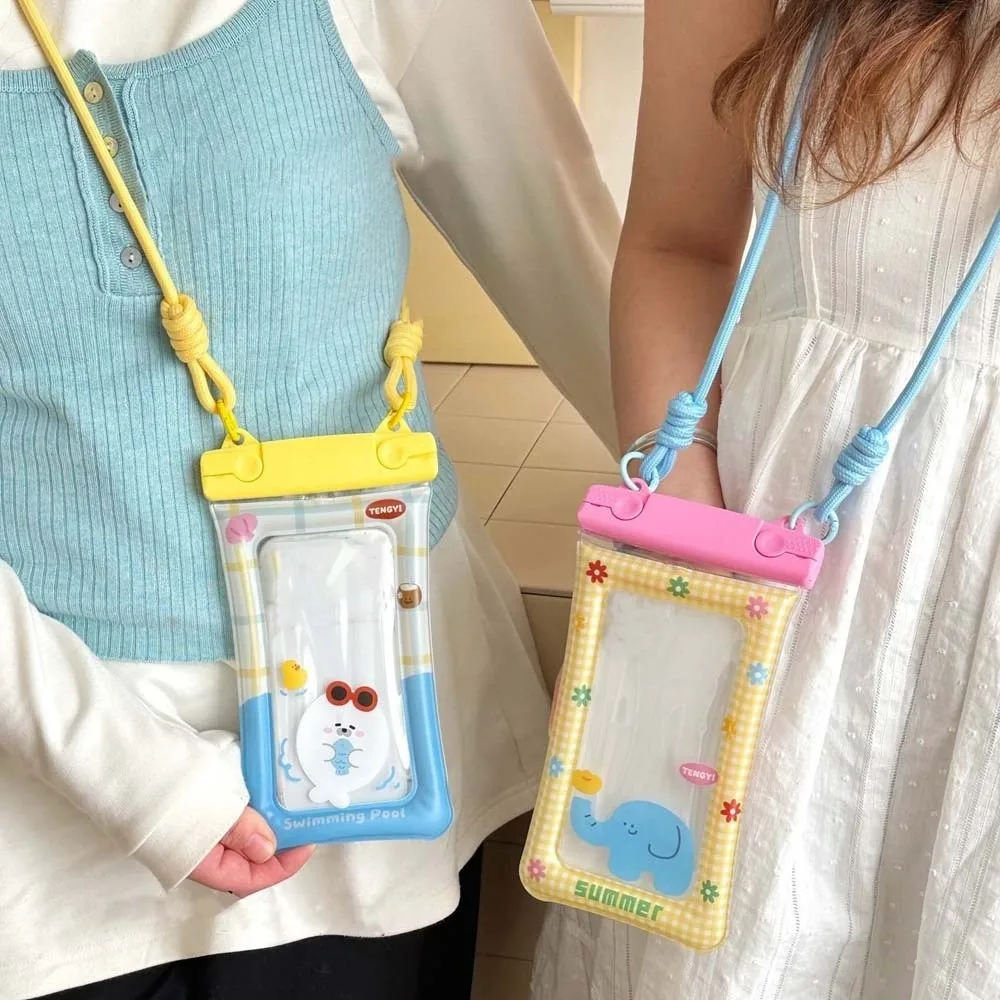 Shoulder Pouch Adjustable Strap Waterproof Phone Pouch Lightweight Sealed Crossbody Dry Bag PVC ABS PVC Storage Pack Kids view 2